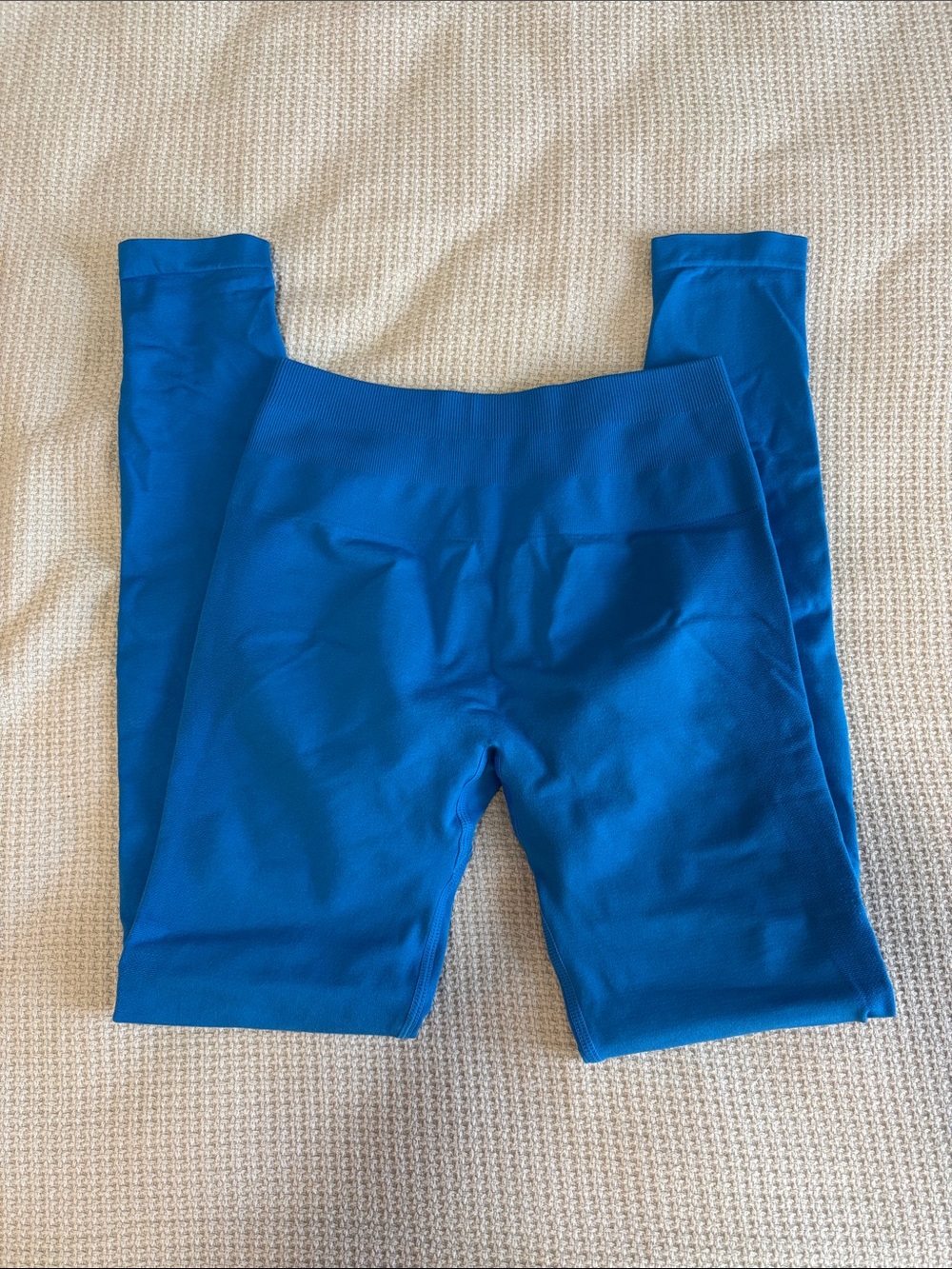 High-Rise Women's Blue Performance Leggings